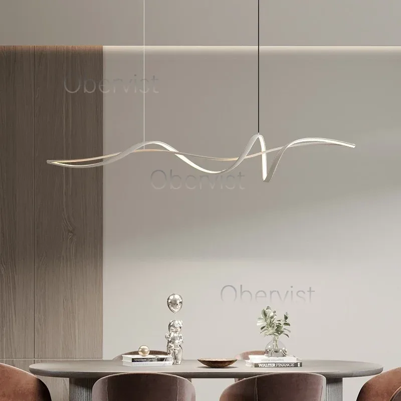 Lighting Decor House - Yeni Şerit Şekli Tasarım Yemek Adası