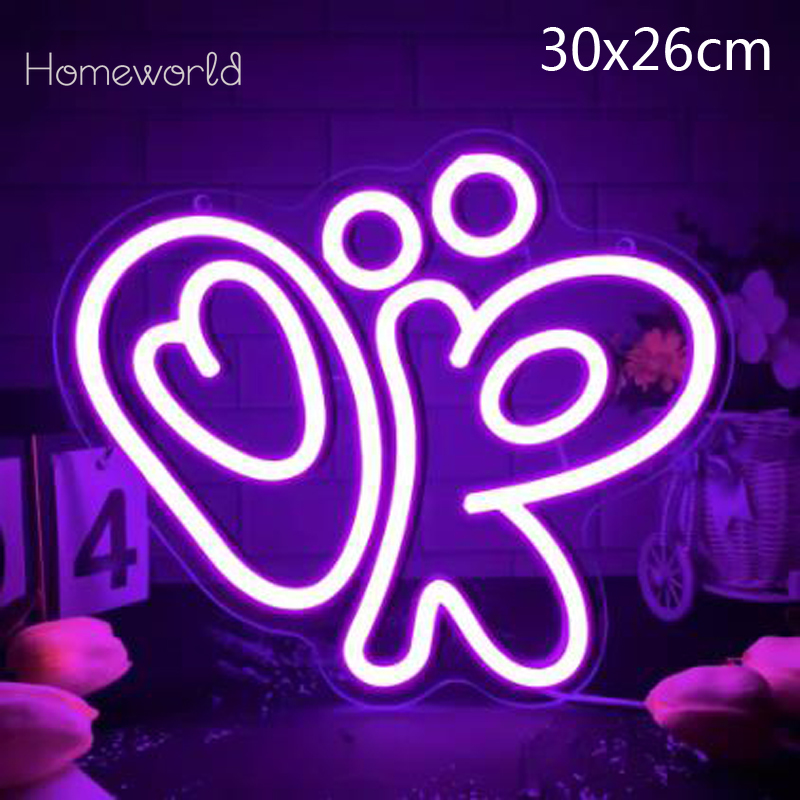 Ok Lighting Decor - Olivia OK Neon Tabelalar USB Powered