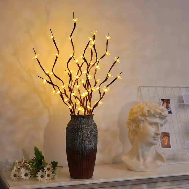 Lighting Decor Home - 1/2 adet 20LED kiraz çiçeği ağacı