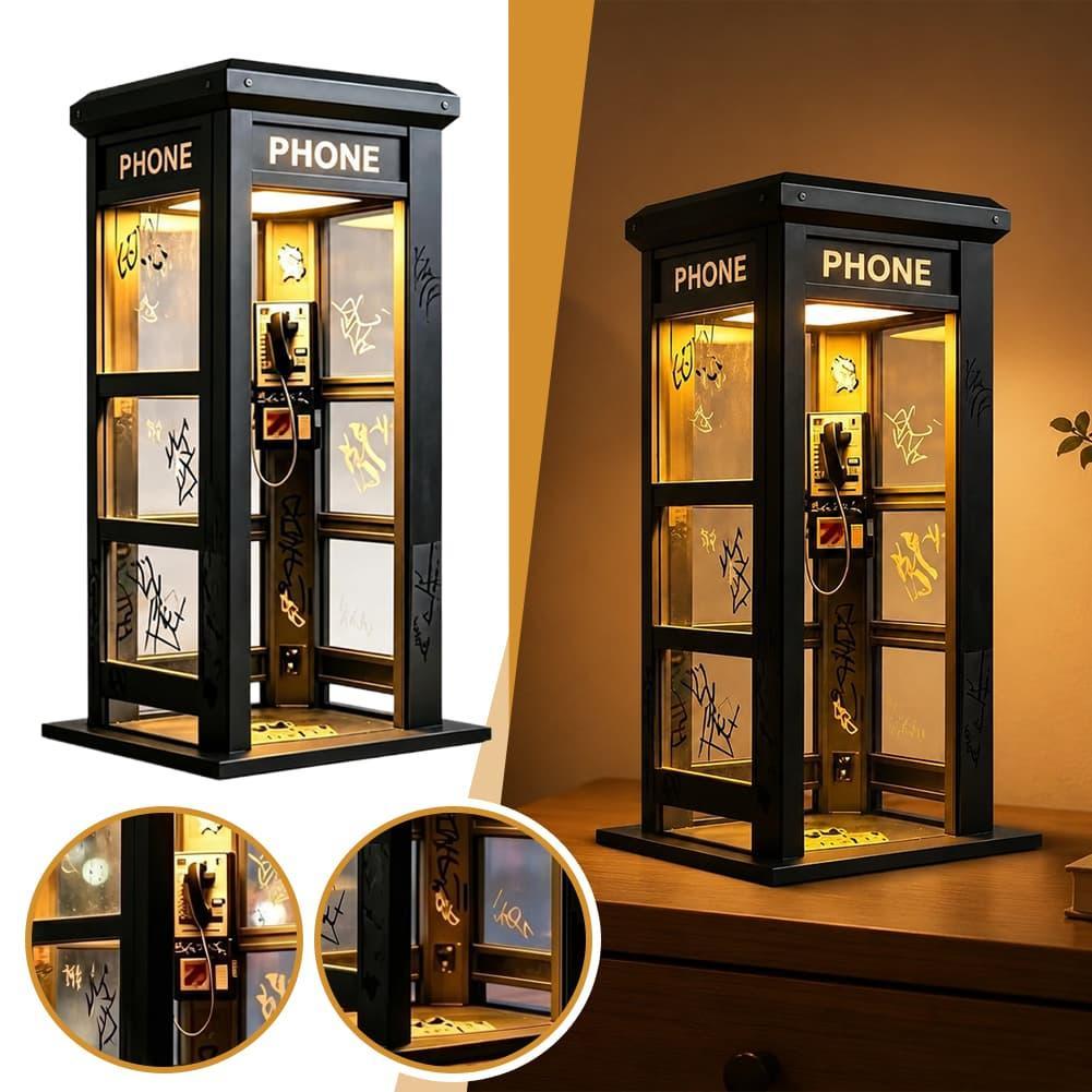 Lighting Decor Home - Vintage Londra Telefon Kulübesi Masa Lambası