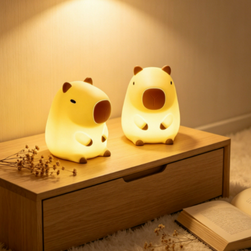 Decor Lighting Sales - Sevimli Evcil Hayvan Kapibara Gece Lambası