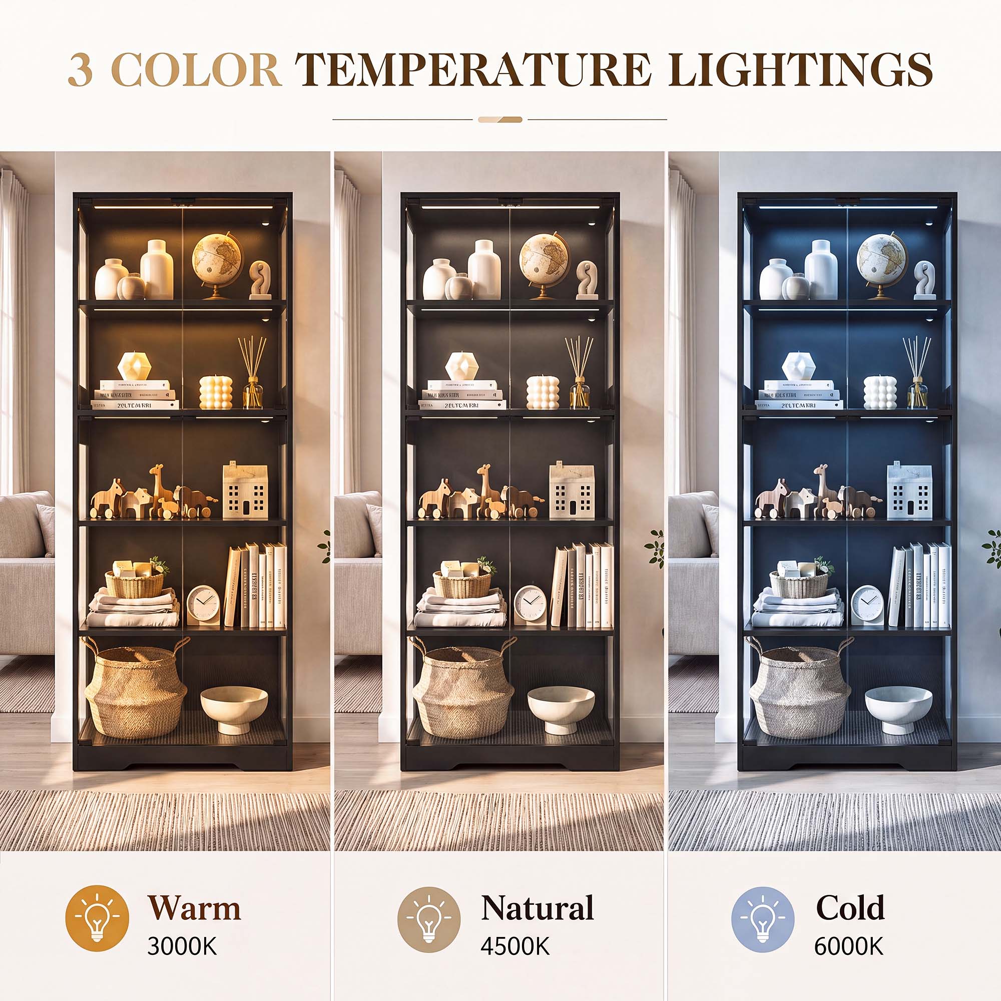 TCGBKAF 5 Katmanlı Cam Kapılı  - Home Lighting & Decor St Catharines On incelemesi ve fiyatı