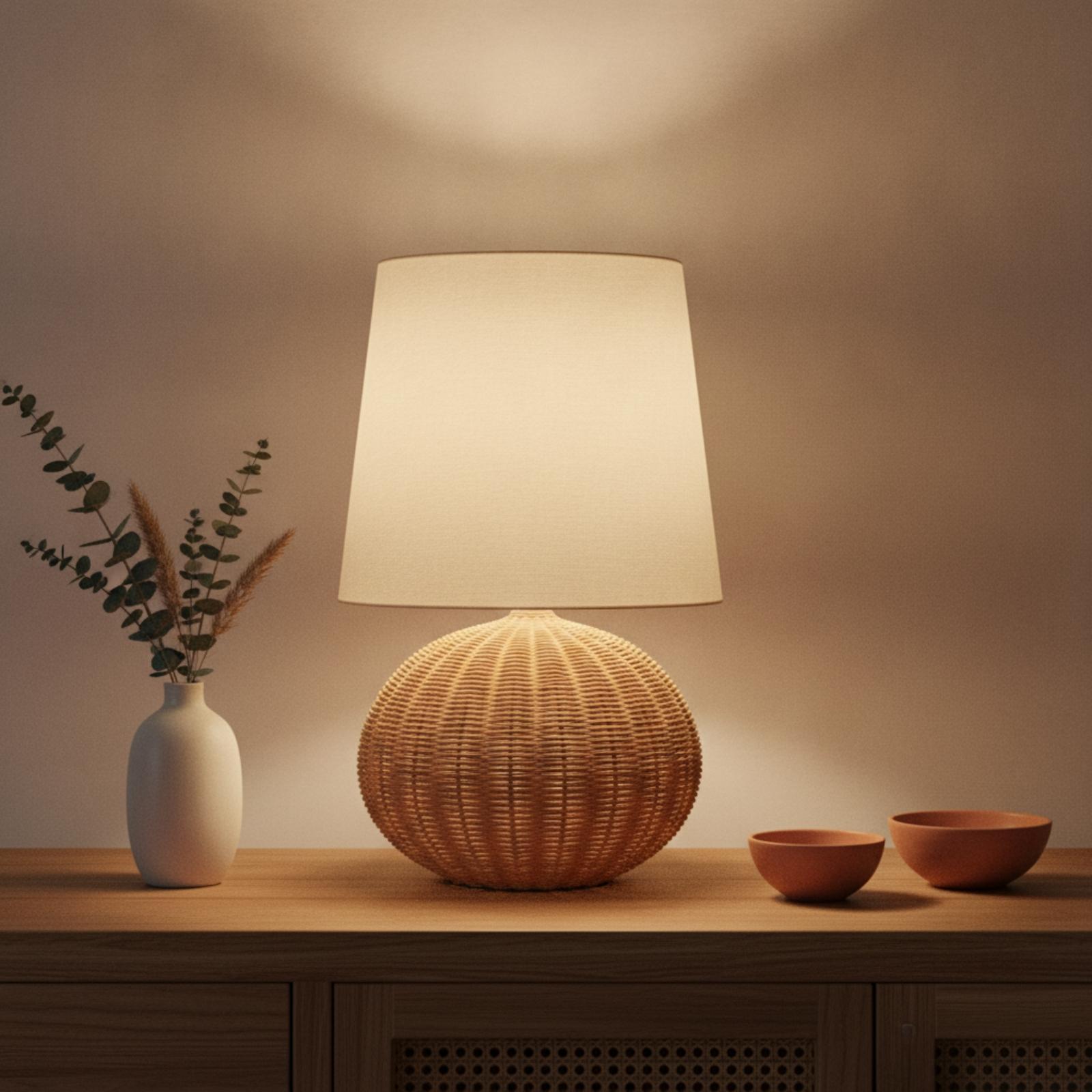 Yatak Başı Lambası Rattan Taba - Lighting Decor For Living Room incelemesi ve fiyatı