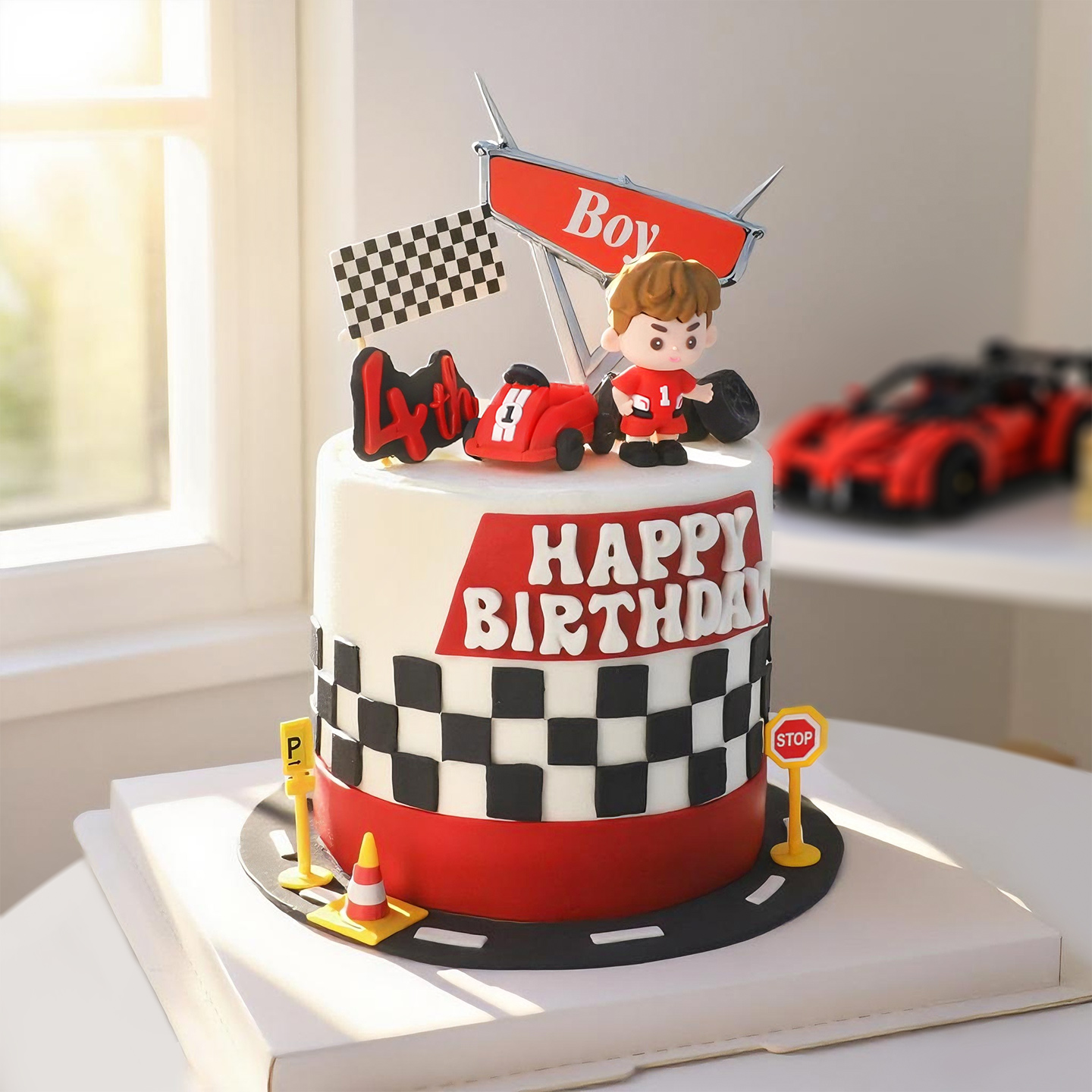 Yumuşak Kauçuk F1 Yarışçısı Ke - Lighting Mcqueen Birthday Decor incelemesi ve fiyatı