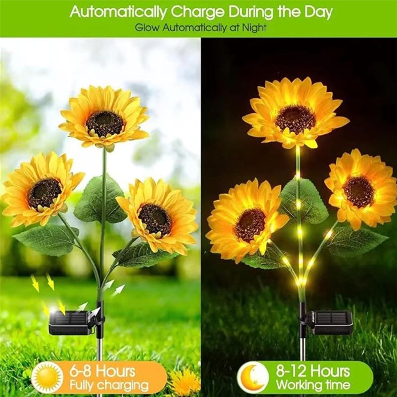 Zarif-Güneş Enerjili LED Ayçiç - Garden Lighting Decor incelemesi ve fiyatı