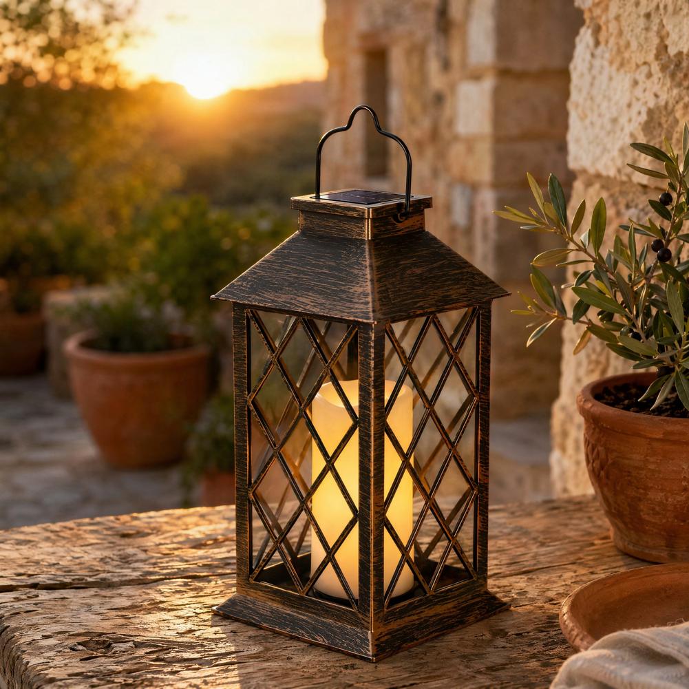 Retro Güneş Enerjili Fener, Dı - Garden Lighting Decor incelemesi ve fiyatı