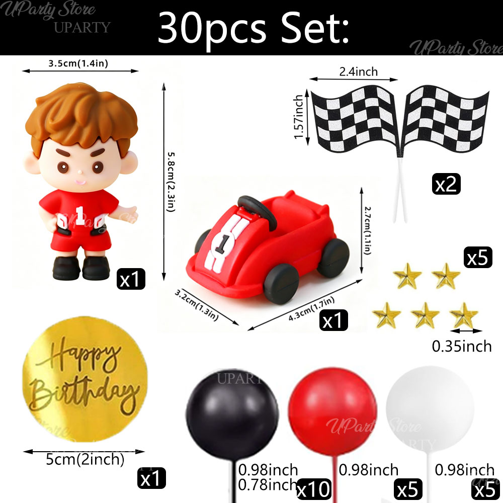 Kırmızı Yarış Arabası Pasta Sü - Lighting Mcqueen Birthday Decor incelemesi ve fiyatı