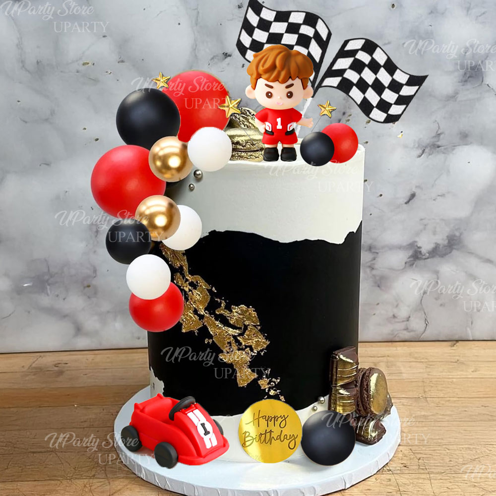 Kırmızı Yarış Arabası Pasta Sü - Lighting Mcqueen Birthday Decor incelemesi ve fiyatı