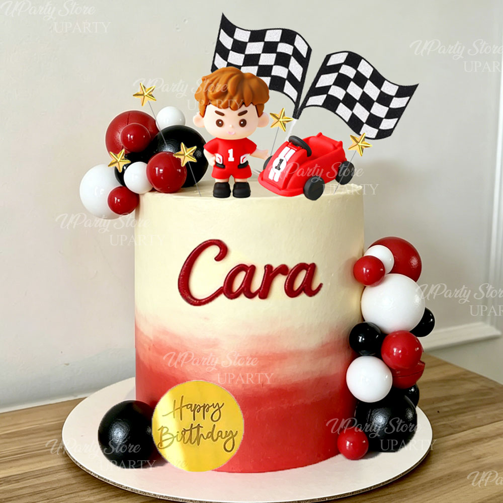 Kırmızı Yarış Arabası Pasta Sü - Lighting Mcqueen Birthday Decor incelemesi ve fiyatı