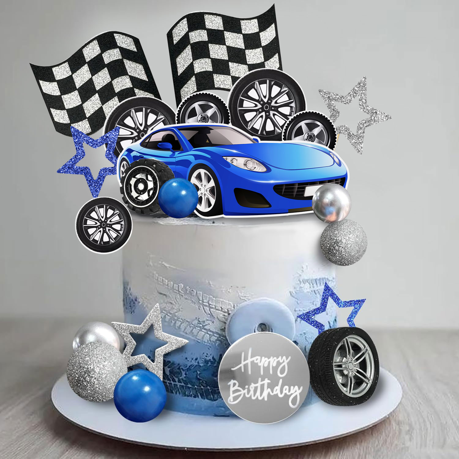 28 adet Mavi Yarış Direksiyonu - Lighting Mcqueen Birthday Decor incelemesi ve fiyatı