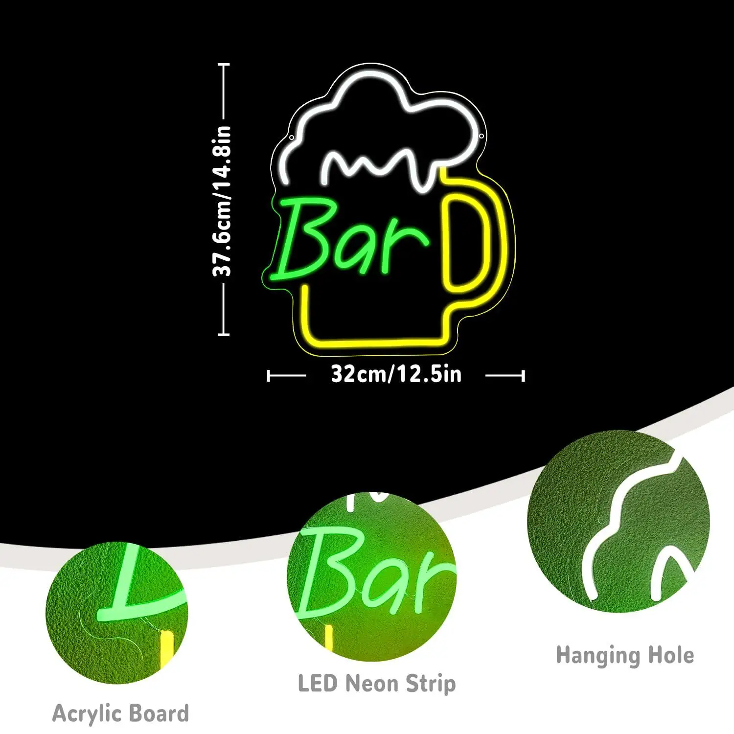 Bira Barı Neon Tabela USB Kısı - Lighting Decor Home incelemesi ve fiyatı