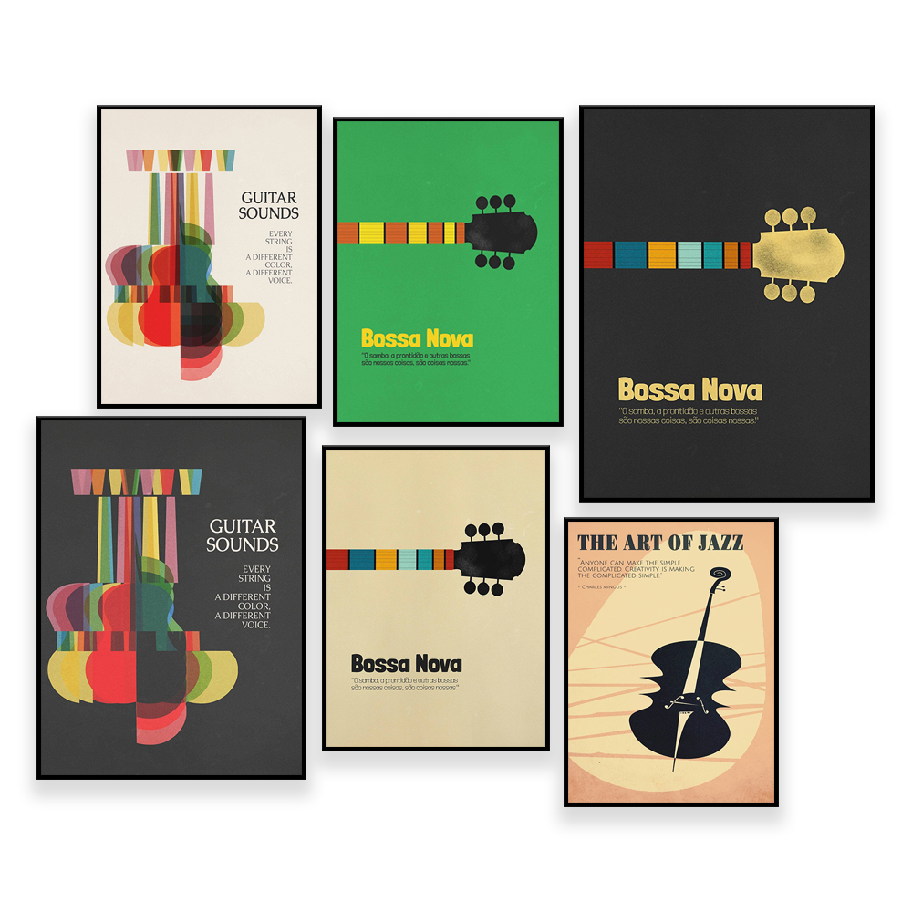 Bossa Nova Poster, caz baskı,  - Nova Decor & Lighting Vase Glass Brun 26Cm incelemesi ve fiyatı